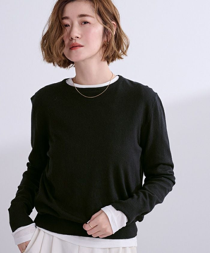 マチャット MACHATT カシミヤニット プルオーバー ｜ブラック カシミヤ100 セーター 長袖【2400014894134】 マチャット machatt カシミヤ100% ニット ブラック - メルカリ