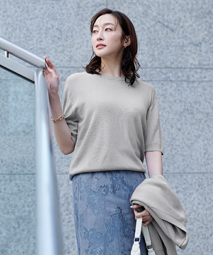 【KINNEY】GRACE TOP プルオーバー五分袖ブラウス 袖ボリューム7分袖ブラウス | Chez toi(シェトワ)レディース | PAL