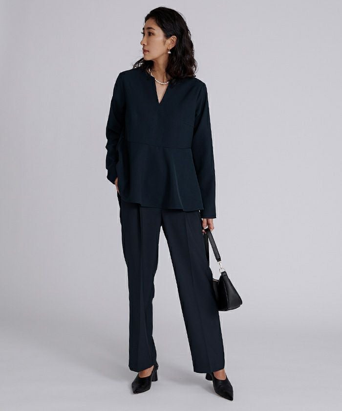 キーネックペプラムトップス | ur's（ユアーズ）