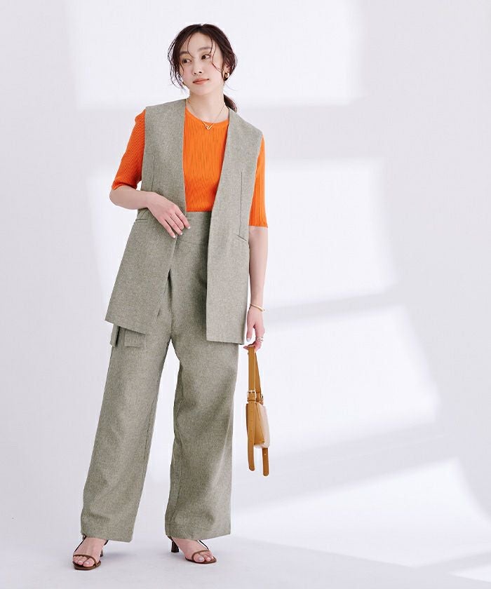 yori☆ジレ Back Ribbon Over Gilet - Elegant Layering Piece – yori shirocon