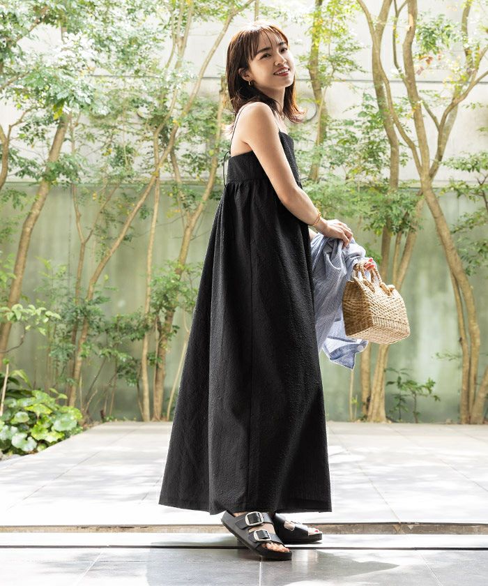 ⚠️sarah⚠️FOXEY NEW YORK キャミワンピース　42サイズ ふくれジャガードホルターキャミワンピース | ur's（ユアーズ）