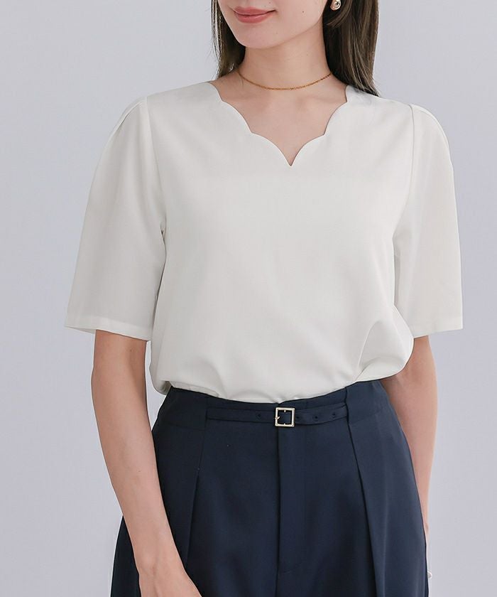 【WHITE】コットン タックスリーブ トップス UNITED ARROWS LTD. OUTLET｜コットン タックスリーブ トップス