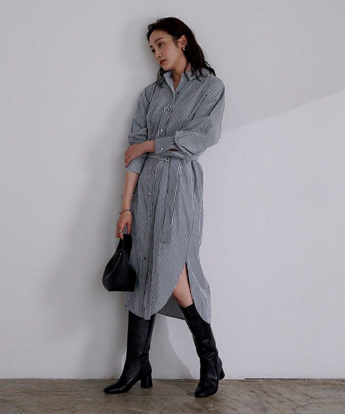 Sam✨ソブ　シャツワンピース　ロング　ベルト　総柄　オープンカラー 000000036674-01.jpg?size=l&w=
