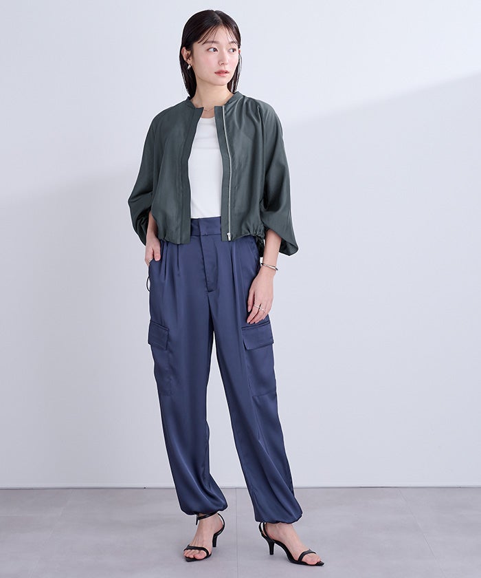 【新品タグ付き】BLUE FRONCE　シアーブルゾン　ブラック　ブルーフロンス BLUE FRONCE [ブルーフロンセ] | s.cute