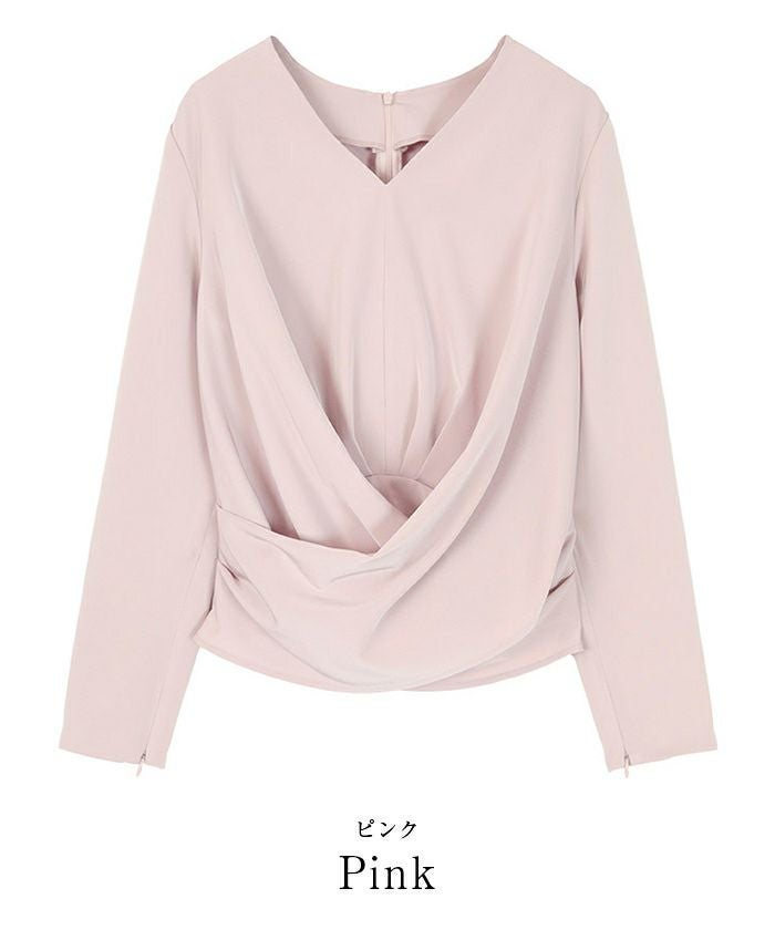 【Oggi・MORE 2018年4月号掲載】2wayカシュクールブラウス 2wayスリットスリーブカシュクールブラウス | ur's（ユアーズ）