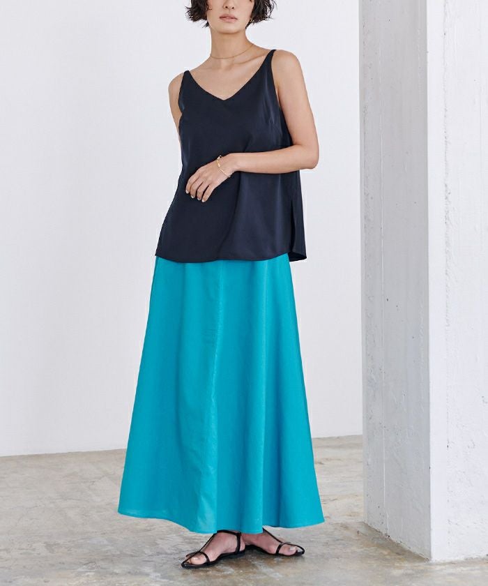 【UNITED ARROWS】25商品美品　ギャザーサテンキャミソール F UNITED ARROWS】25商品美品 ギャザーサテンキャミソール Fの通販はau