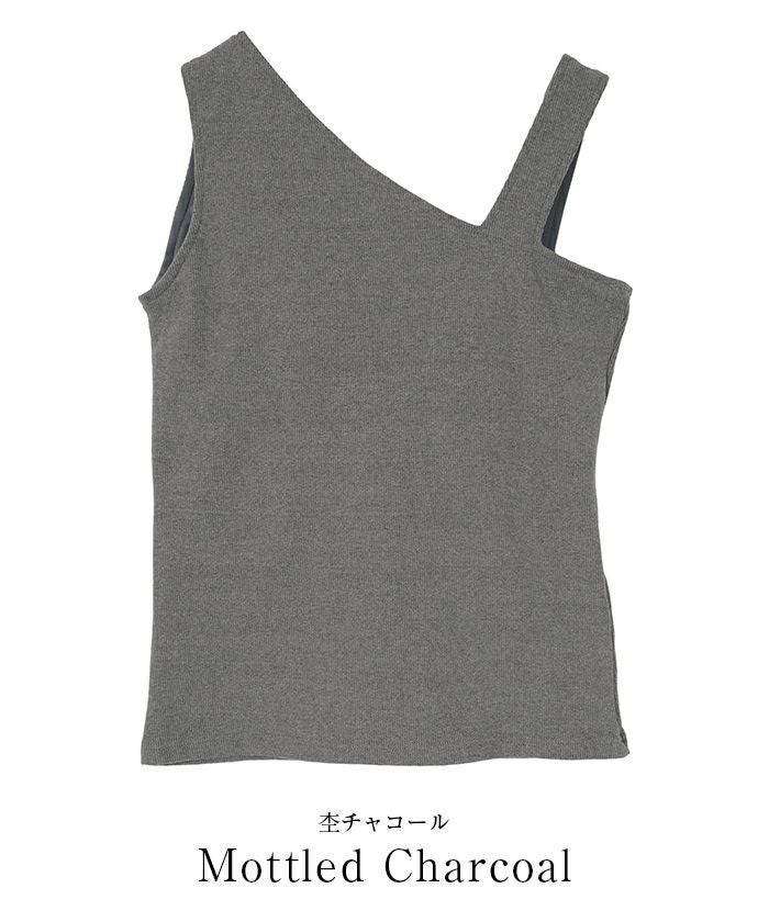 カップ付アシンメトリーデザインタンクトップ | ur's（ユアーズ）