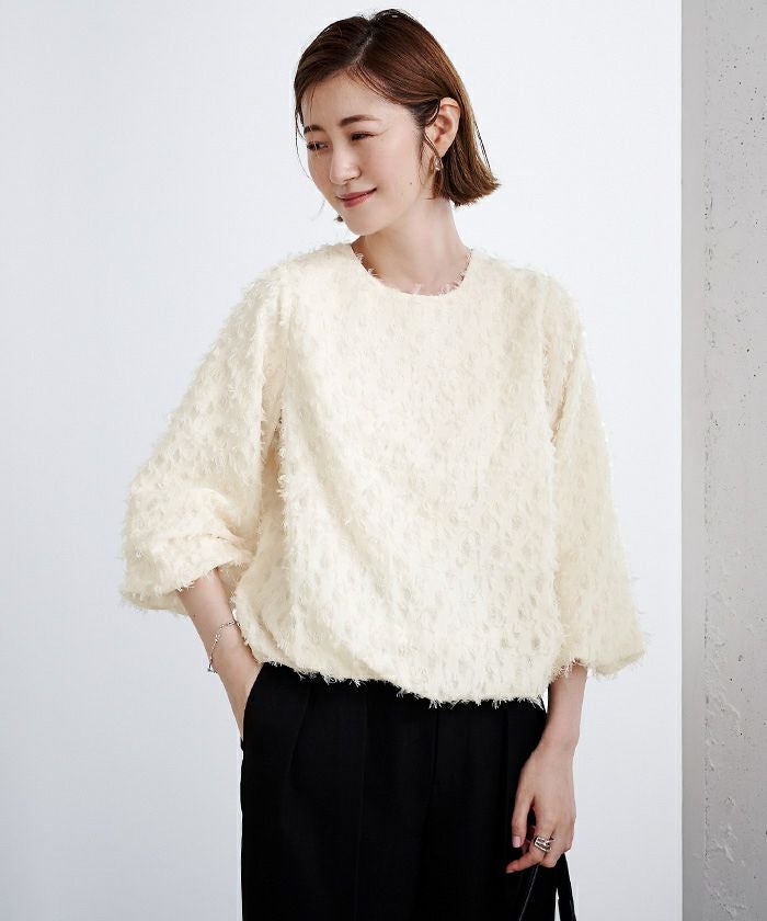 ella_selectshop ジャガードバルーンブラウス ジャガードバルーンブラウス | ur's（ユアーズ）