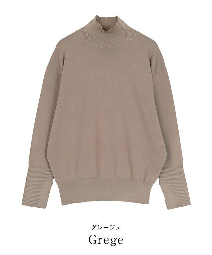 ハイネックドロップショルダーオーバーサイズニット | ur's（ユアーズ）