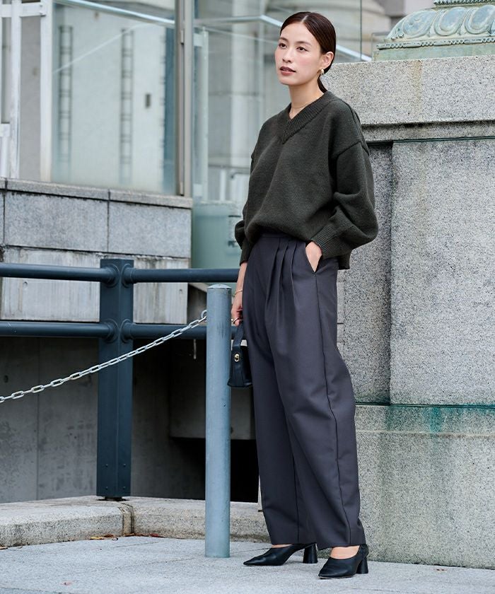 専用です。URBAN Vネック プルオーバー 黒 Vネックラグランニットプルオーバー | ur's（ユアーズ）