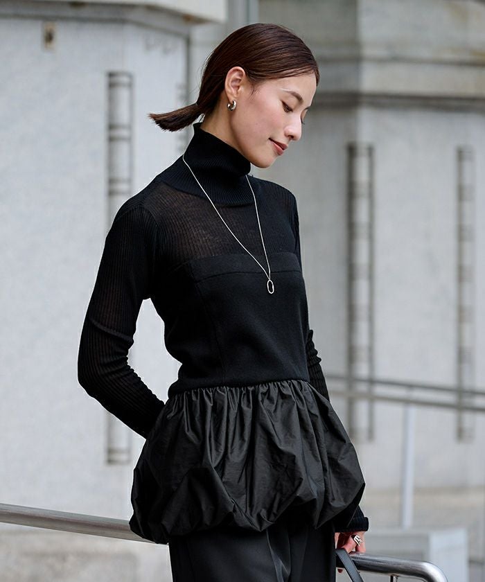 チェスティ即完売バルーンニット 黒 バルーンドッキングニット | Knit | HER. Online Store