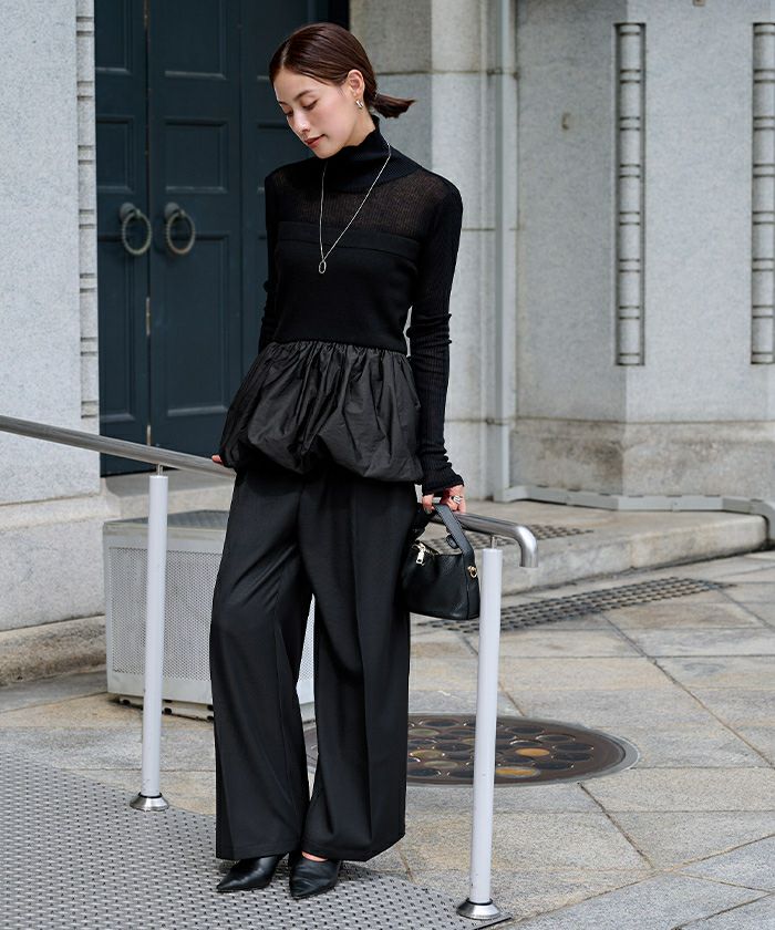 チェスティ即完売バルーンニット 黒 バルーンドッキングニット | Knit | HER. Online Store