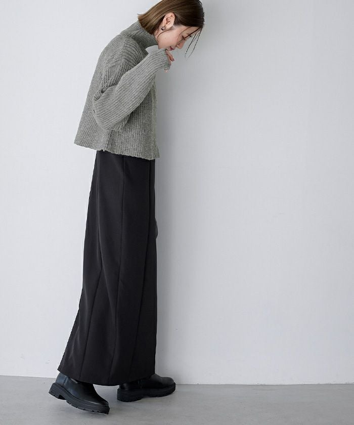 2wayクロップドハイネックプルオーバー ふわふわニット クロップドハイネック / UNFILO | ファッション通販