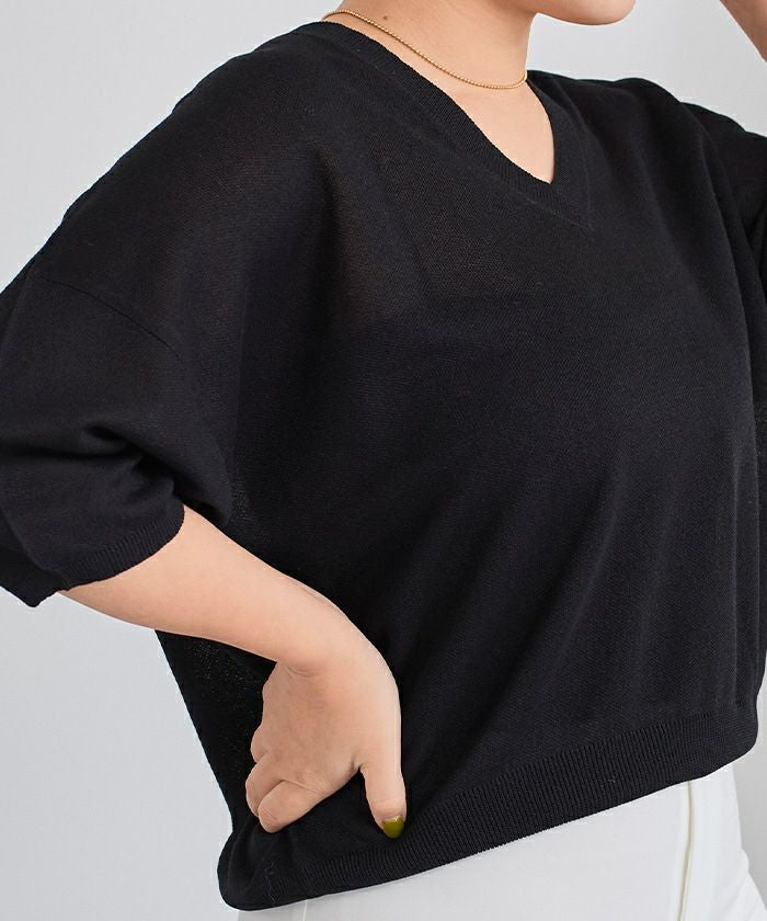 専用です。URBAN Vネック プルオーバー 黒 Vネックラグランニットプルオーバー | ur's（ユアーズ）