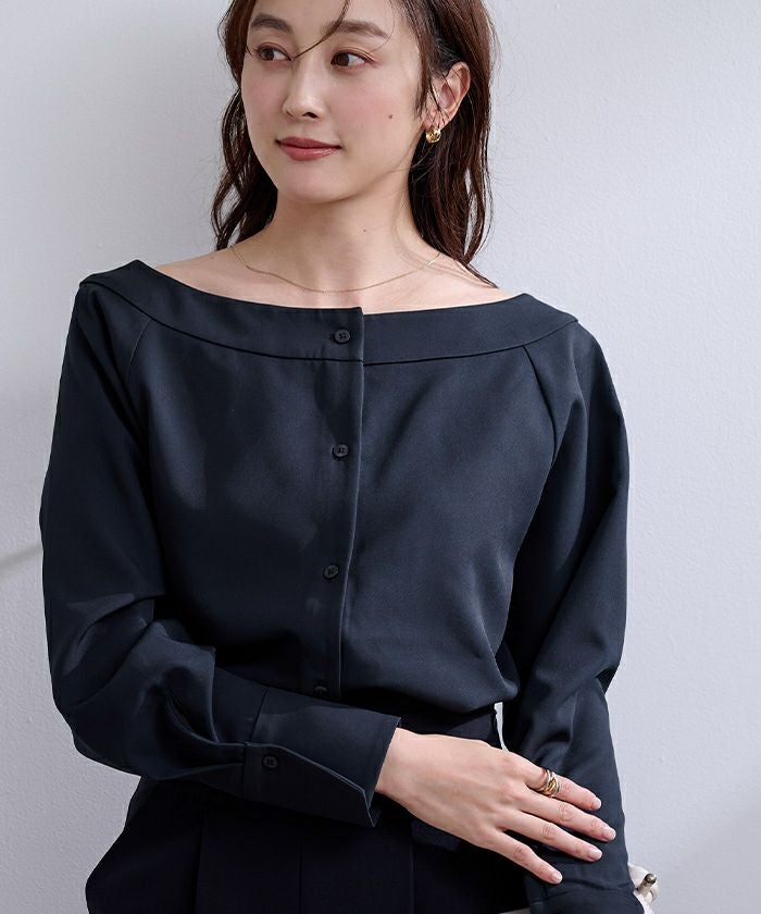 IENA♡【MORE THAN YESTERDAY 】ボートネックブラウス klause ボートネックブラウス（天日干し綾織リネン） annabelle