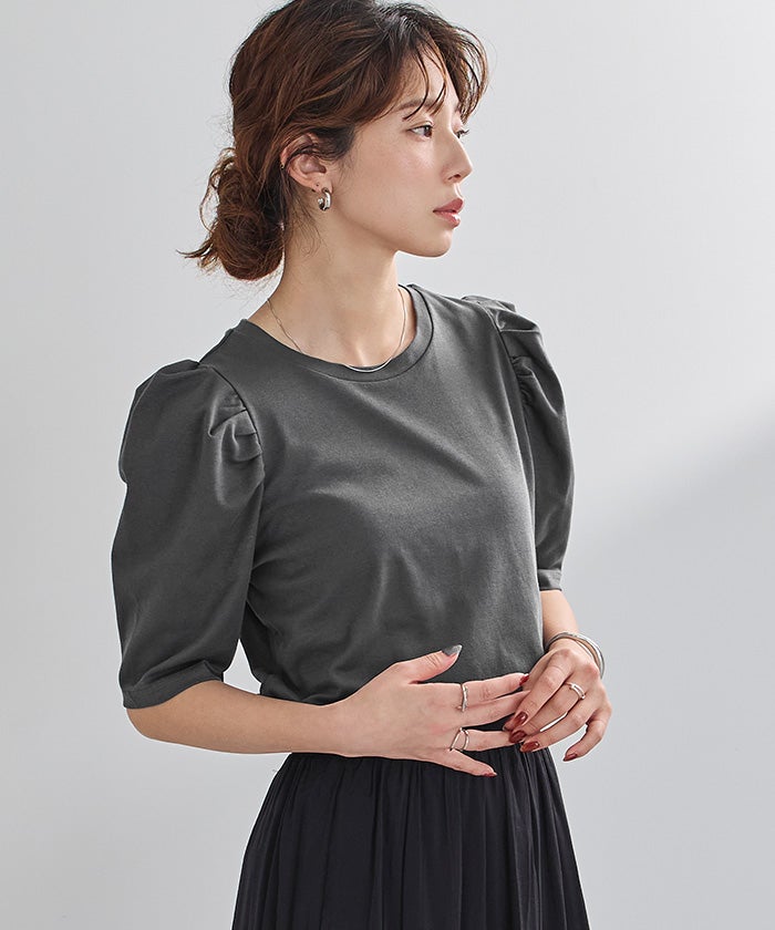 汗染み防止パフスリーブTシャツ【メール便可／90】 | ur's（ユアーズ）
