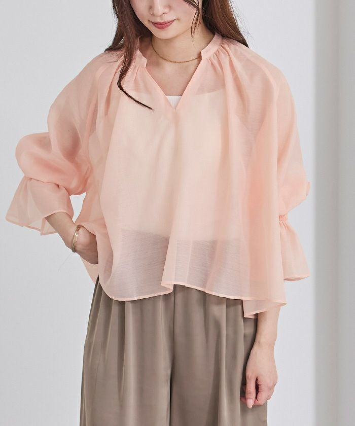 momo　Spick＆Span　フレアスリーブスキッパーブラウス　キャメル 楽天市場】【SALE／60%OFF】フレアスリーブスキッパーブラウス Spick