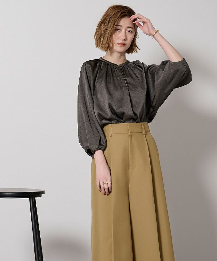 louren ブラウス　最終値下げ Eluraの着映えプリーツブラウス【STANDARD BOOK 2024Spring】 | HAPPY