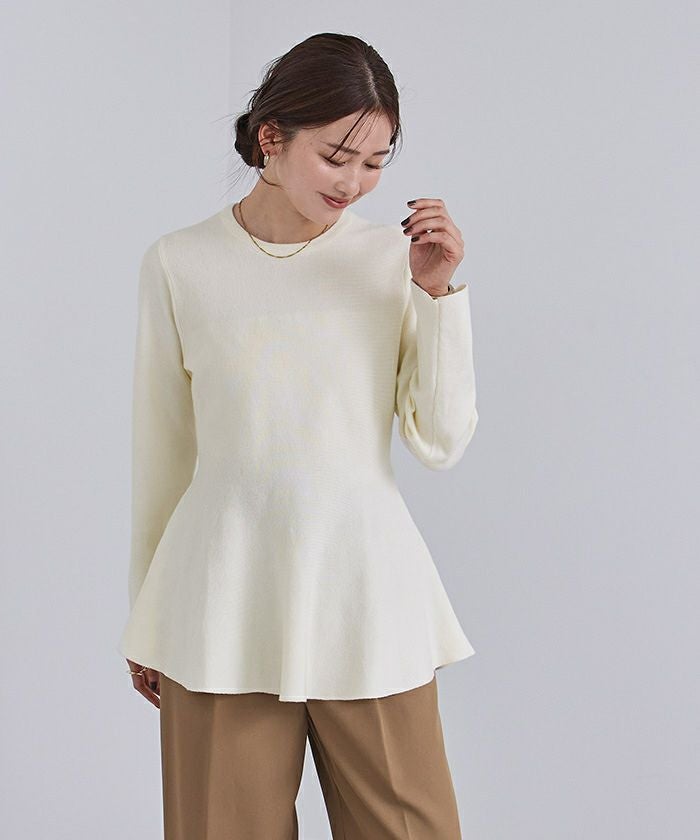 WOOLRICH スリム ウール カシミア クルーネックMILKY CREAM ウールリッチ WOOLRICH ウールリッチ WOOLRICH WINDSTOPPER GORE-TEX