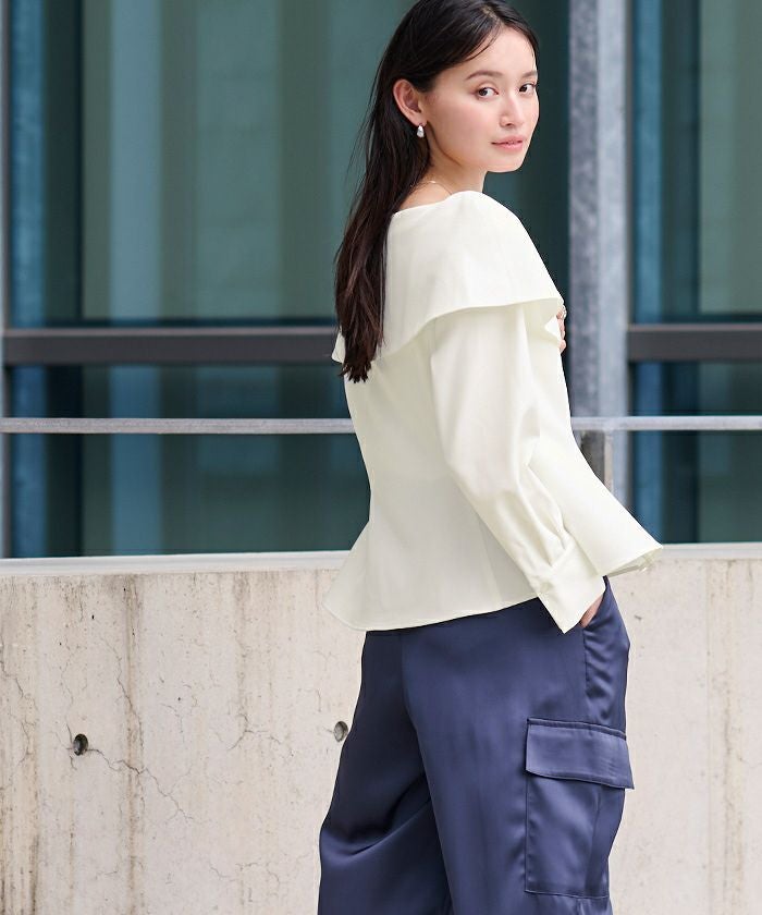 rypippieケープデザインブラウス ケープデザイン ブラウス Made with Liberty Fabric HUIT 全2色