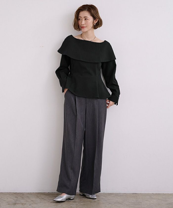 rypippieケープデザインブラウス ケープデザイン ブラウス Made with Liberty Fabric HUIT 全2色