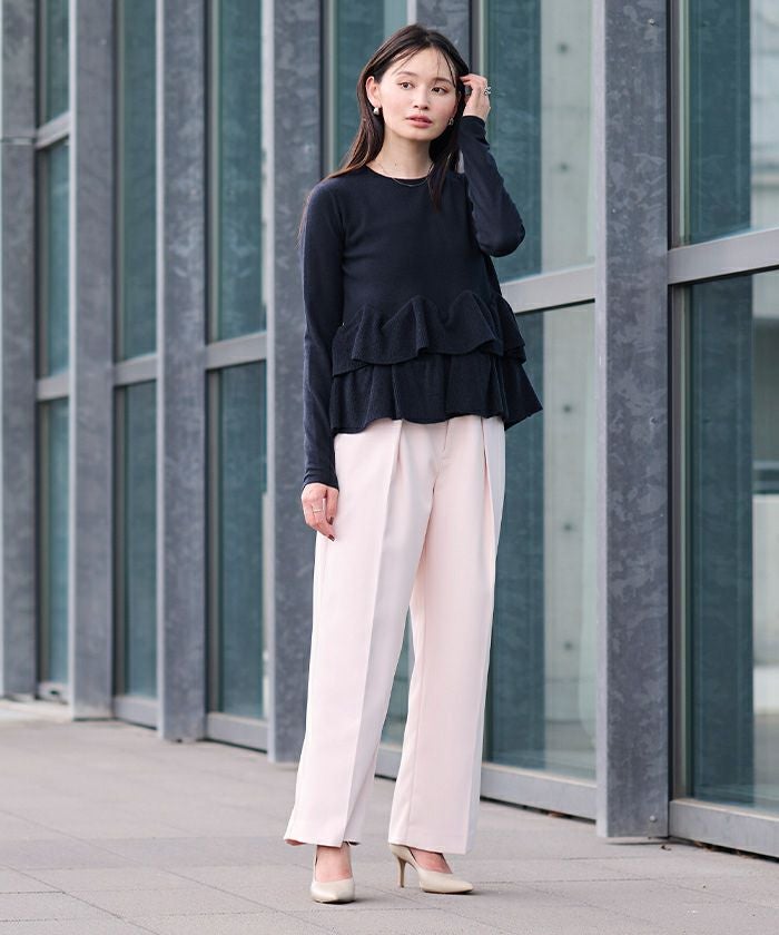 ◆幻◆ 定価4.7万円 ADORE VERYドライストレッチフリルヘムニット フリルヘムニット | ur's（ユアーズ）