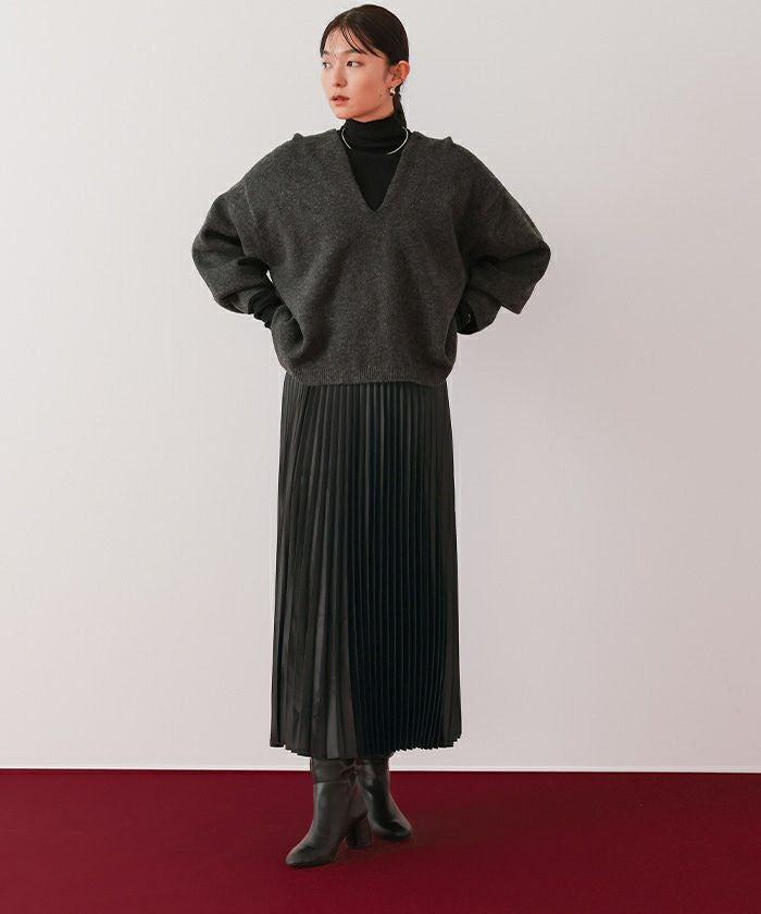 【タグ付き美品】ブルーレーベル エアリーサテンプリーツスカート♡S 可愛いモテ BLUE LABEL CRESTBRIDGE（ブルーレーベルクレストブリッジ）の
