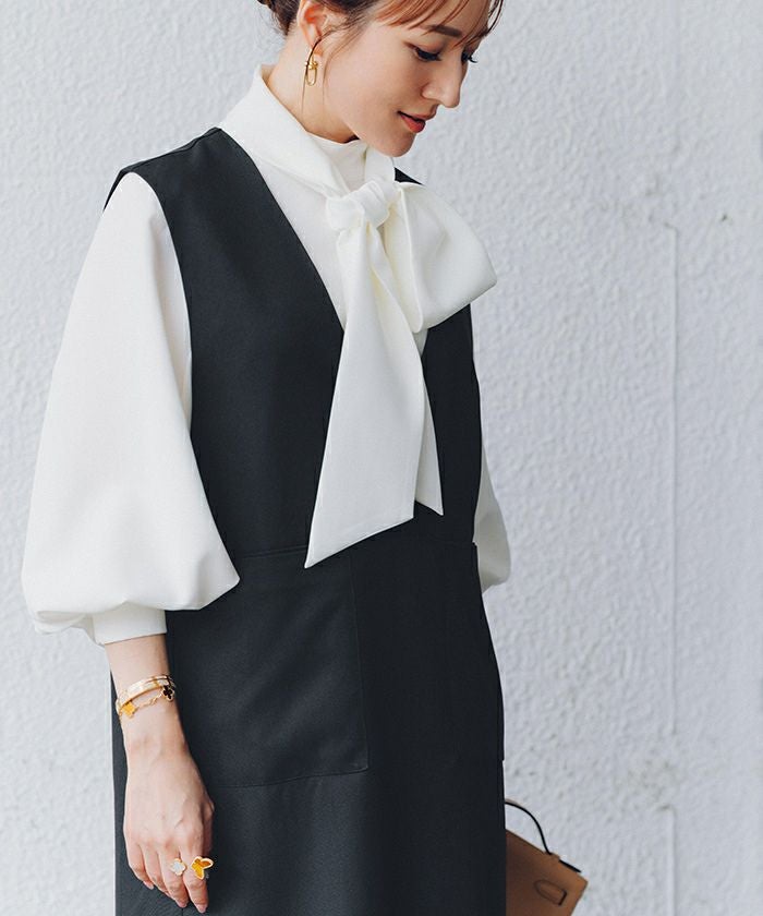 SINME 　ディープvネックワンピース SINME SS15-11 ディープVネックワンピース | geep