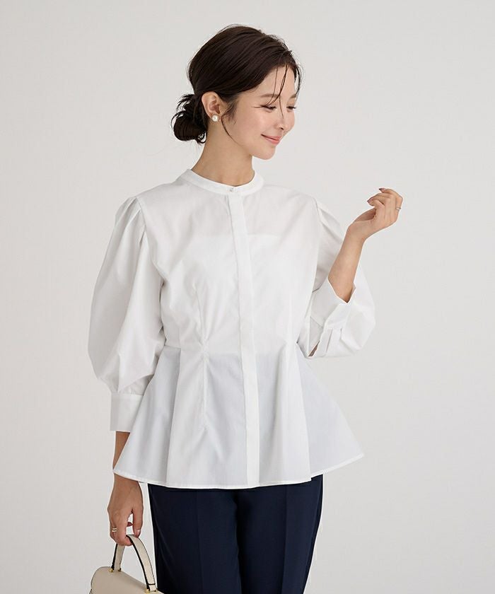 【10月1日まで出品】  ku-um ペプラムシャツ 000000046576-01.jpg?size=l&w=