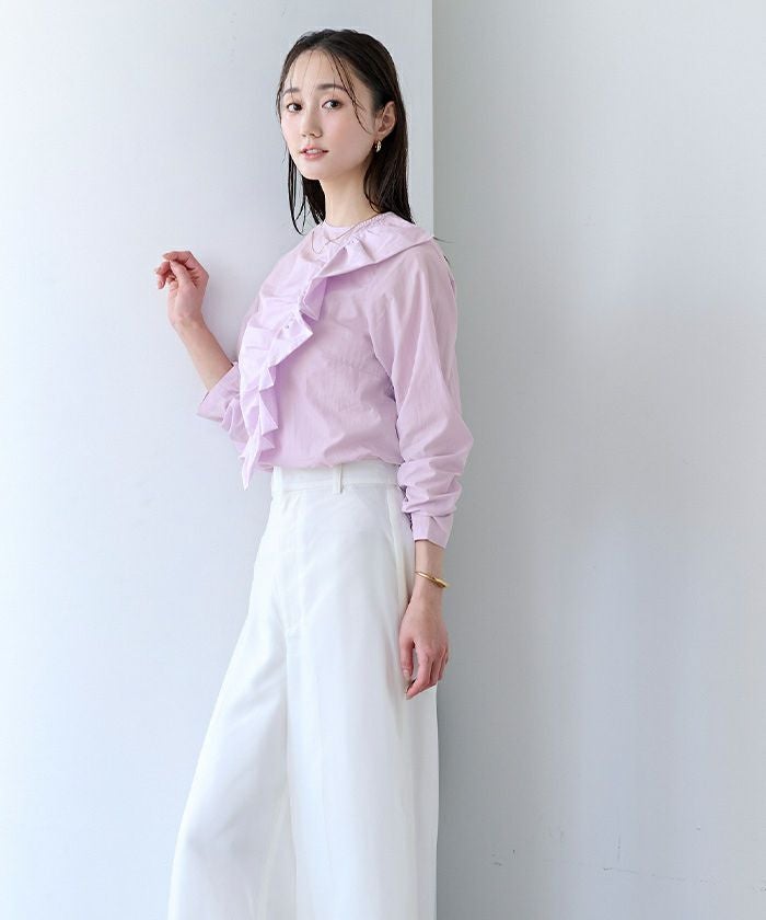 アシンメトリーラッフルブラウス アシメラッフルブラウス(ブラウス・シャツ)｜TOPS（トップス