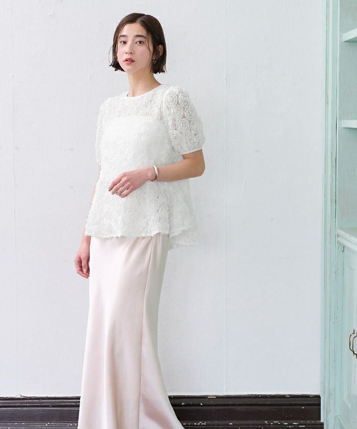 フラワーチュールペプラムブラウス | ur's（ユアーズ）