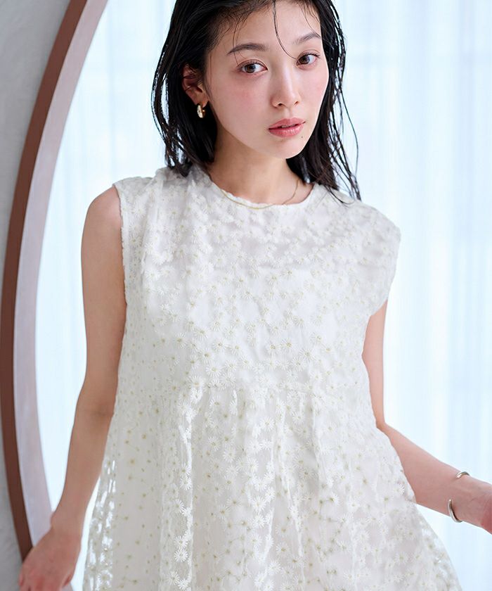 フラワーエリ♡新品ブラウス 楽天市場】(W)エリフラワーPTシャツLS HARE ハレ トップス シャツ
