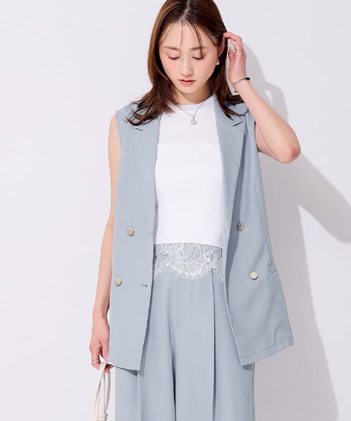 ノースリーブジレベスト 　UR’S　ユアーズ　titivate ジレ・ベスト | ur's（ユアーズ）