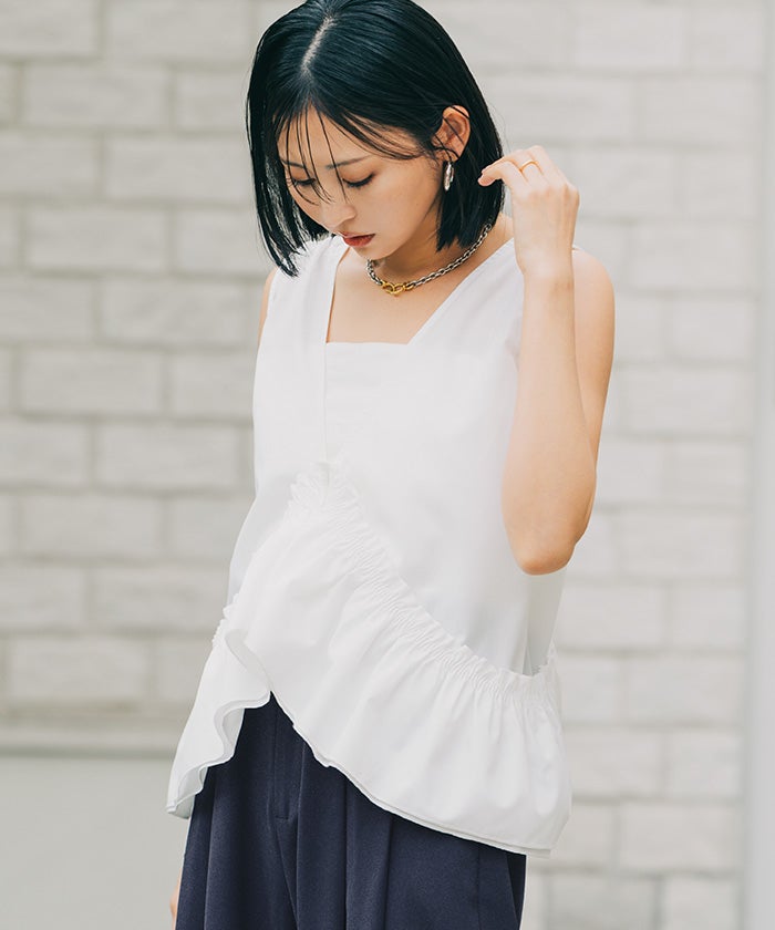 アナザーエディション 新品フリルトップス one after another NICE CLAUP（ワンアフターアナザーナイスクラップ